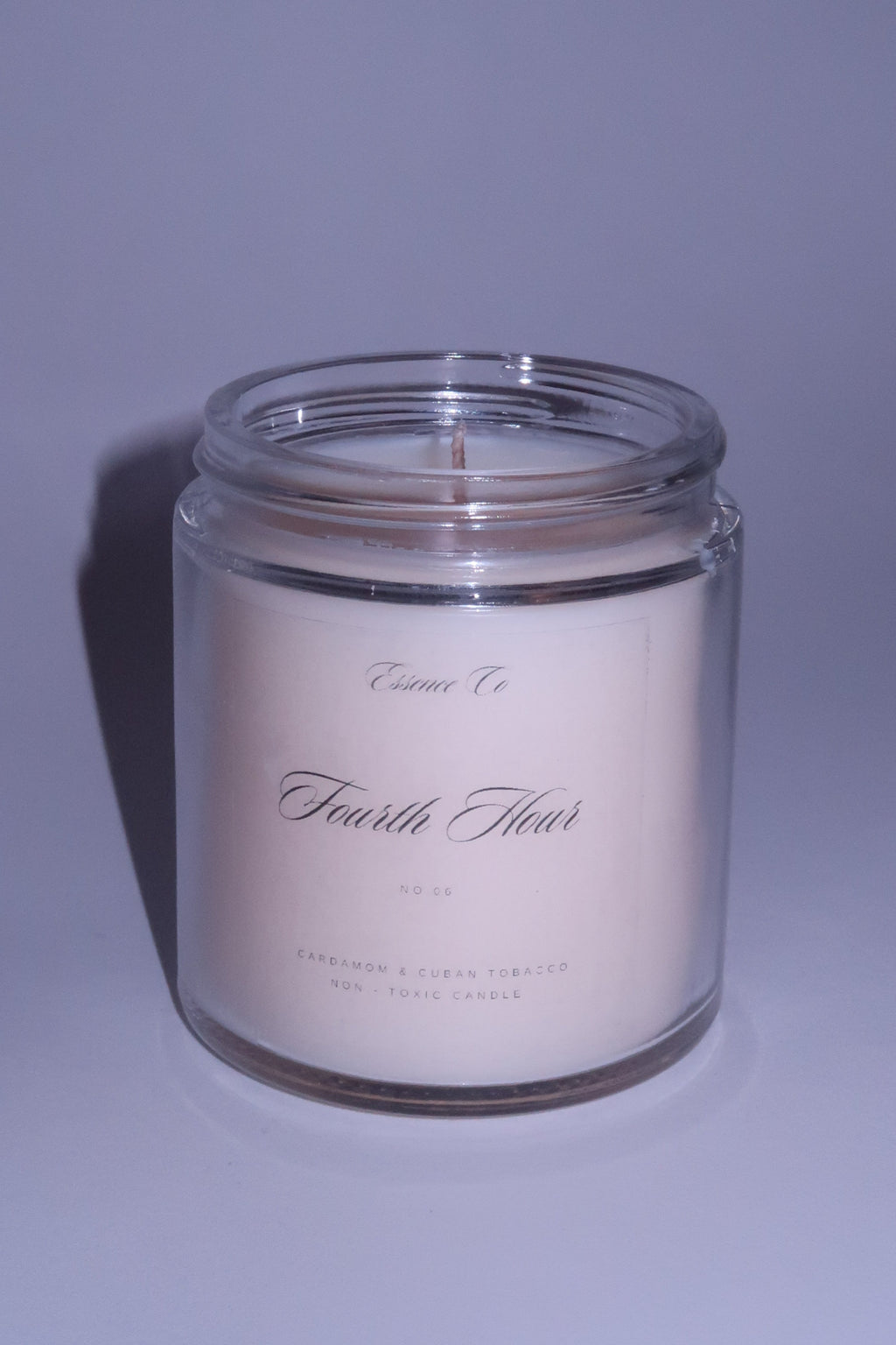 Fourth Hour. [Cardamom & Cuban Tobacco] Mini Non-Toxic Soy Candle